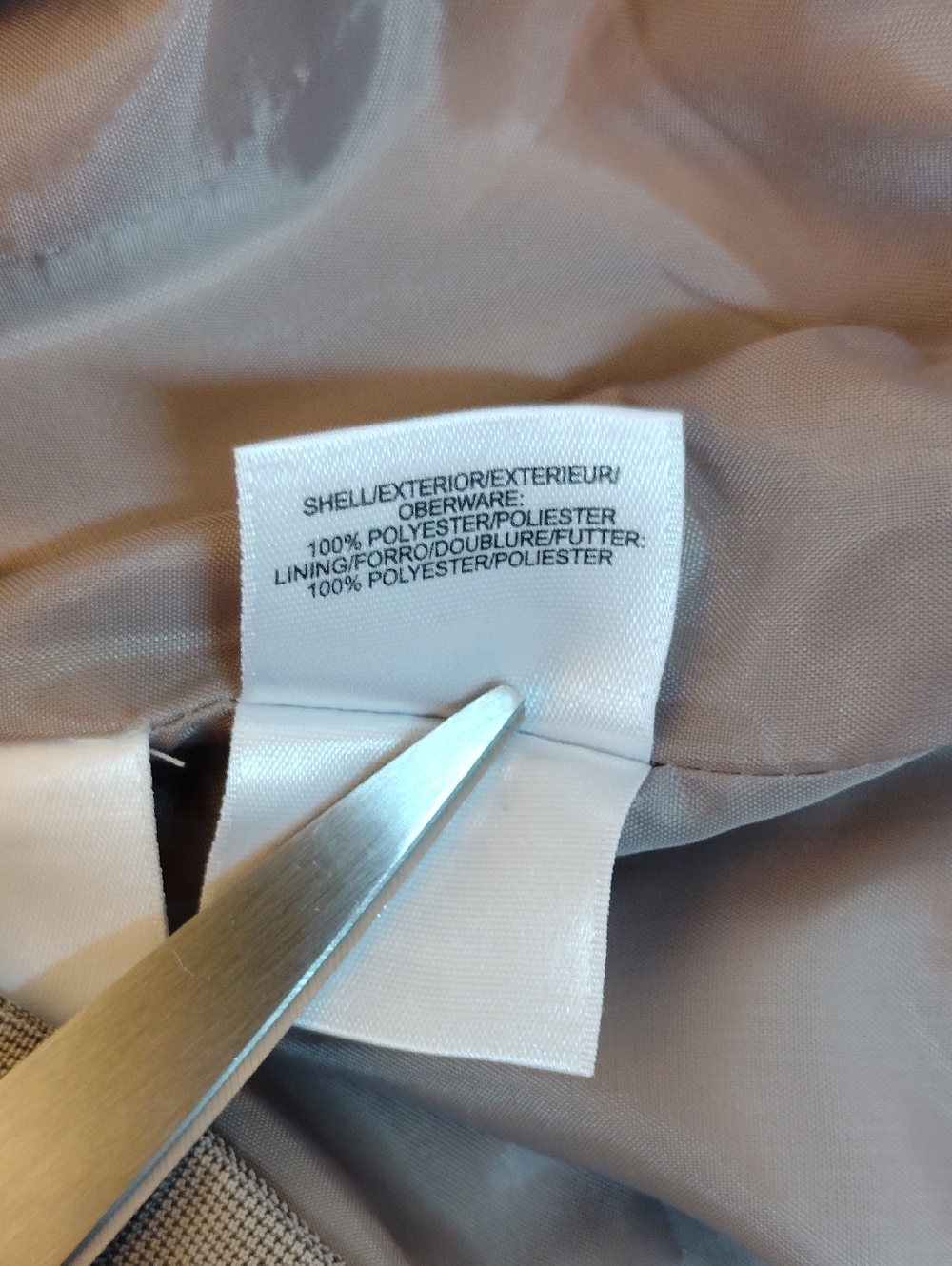 Evan Picone Beige Two-Piece Skirt Suit - Picture 5 of 9